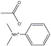 N,N-dimethylanilinium acetate Struktur