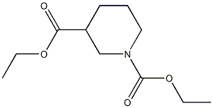 Ethyl 1-Ethoxycarbonyl Piperidine-3-Carboxylate Struktur