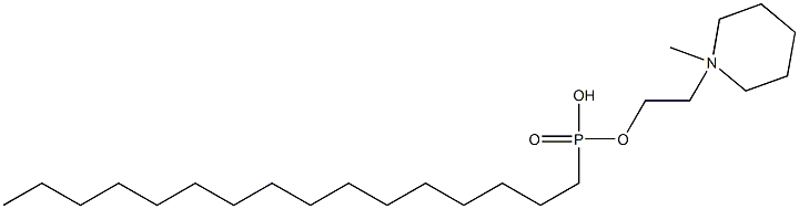 (N-methylpiperidino)ethanol hexadecyl phosphonate Struktur