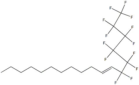 1,1,1,2,2,3,3,4,4,5,5,6,6-tridecafluoro-7-octadecene Struktur