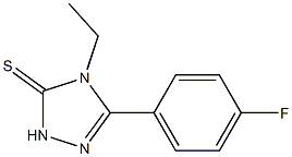 4-ethyl-5-(4-fluorophenyl)-2,4-dihydro-3H-1,2,4-triazole-3-thione Struktur