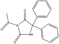 N-acetylphenytoin Struktur