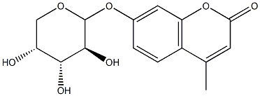 4-methylumbelliferylarabinoside Struktur