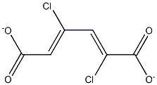 2,4-dichloro-muconate Struktur