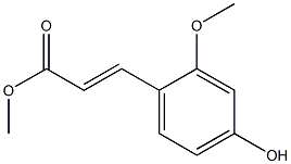 methyl-3-(4-hydroxy-2-methoxyphenyl)propenoate Struktur