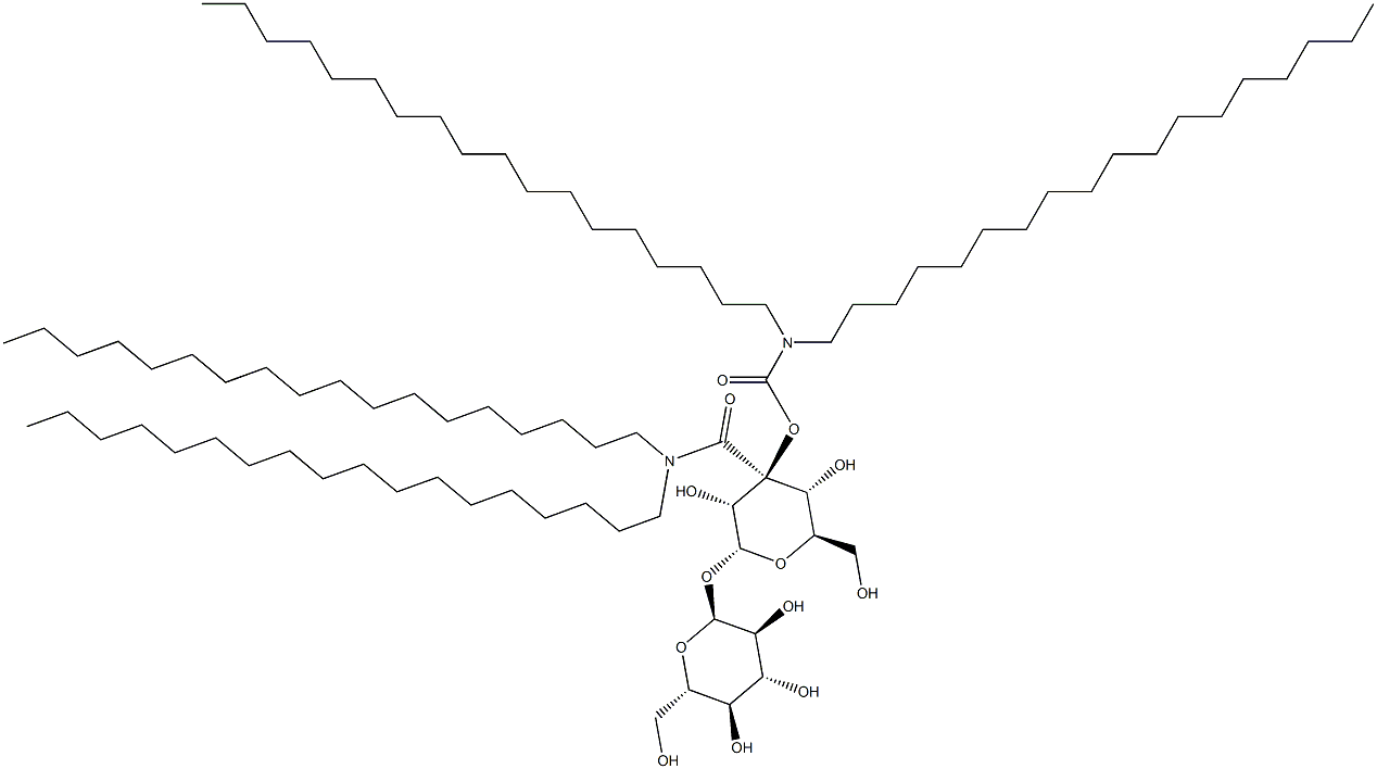 trehalose dicarboxylic acid bis-(N,N-dioctadecylamide) Struktur