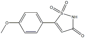 5-(4-methoxyphenyl)isothiazol-3(2H)-one 1,1-dioxide Struktur