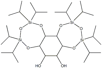 2,3-4,5-bis-O-(tetraisopropyldisiloxane-1,3-diyl)inositol Struktur