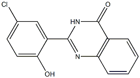 2-(5'-chloro-2'-hydroxyphenyl)-4-(3H)-quinazolinone Struktur