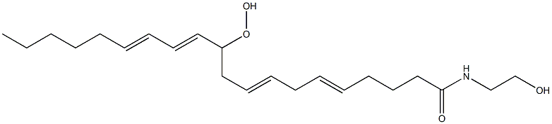 11-hydroperoxy-5,8,12,14-eicosatetraenoylethanolamide Struktur