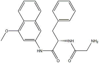 glycylphenylalanine 4-methoxy-2-naphthylamide Struktur