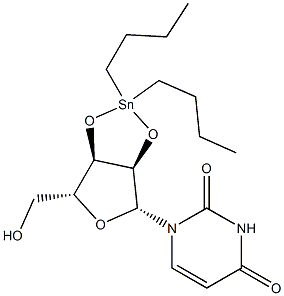 2',3'-O-(dibutylstannylene)uridine Struktur