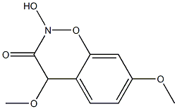 2-hydroxy-4,7-dimethoxybenzoxazin-3-one Struktur