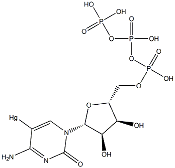 5-mercuricytidine 5'-triphosphate Struktur