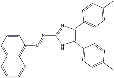 2-(8-quinolylazo)-4,5-di-4-tolylimidazole Struktur