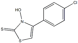 N-hydroxy-4-(4-chlorophenyl)thiazole-2(3H)-thione Struktur