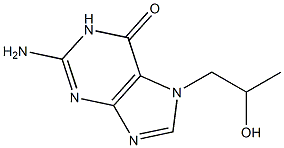 7-(2-hydroxypropyl)guanine Struktur