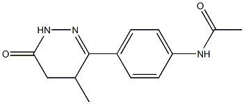 N-(4-(4-methyl-6-oxo-1,4,5,6-tetrahydropyridazin-3-yl)phenyl)acetamide Struktur