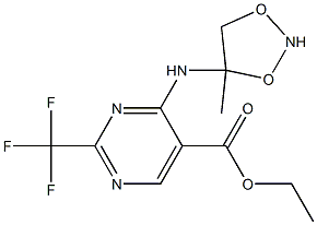 ethyl 4-(3-methyl-2,5-dioxo(3-pyrrolinyl)amino)-2-(trifluoromethyl)pyrimidine-5-carboxylate Struktur