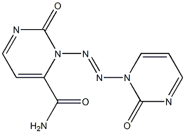 4-aminocarbonylazo-2-pyrimidinone Struktur