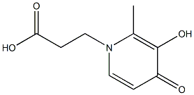 1-(2'-carboxyethyl)-3-hydroxy-2-methyl-4-pyridinone Struktur