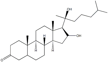 16,20-dihydroxycholestan-3-one Struktur