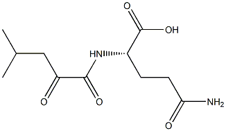 alpha-ketoisocaproyl-glutamine Struktur