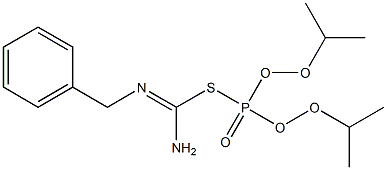 di-i-propoxyphosphoryl benzylisothiourea Struktur