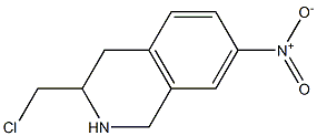 3-chloromethyl-7-nitro-1,2,3,4-tetrahydroisoquinoline Struktur