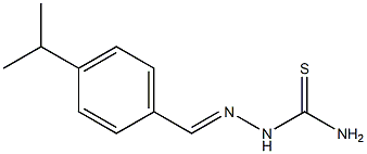 4-isopropylbenzaldehyde thiosemicarbazone Struktur