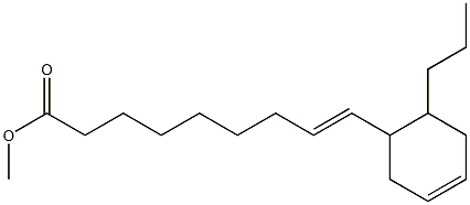 methyl 9-(6-propyl-3-cyclohexenyl)-8-nonenoate Struktur