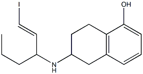 5-hydroxy-2-(N-n-propyl-N-3'-iodo-2'-propenyl)aminotetralin Struktur