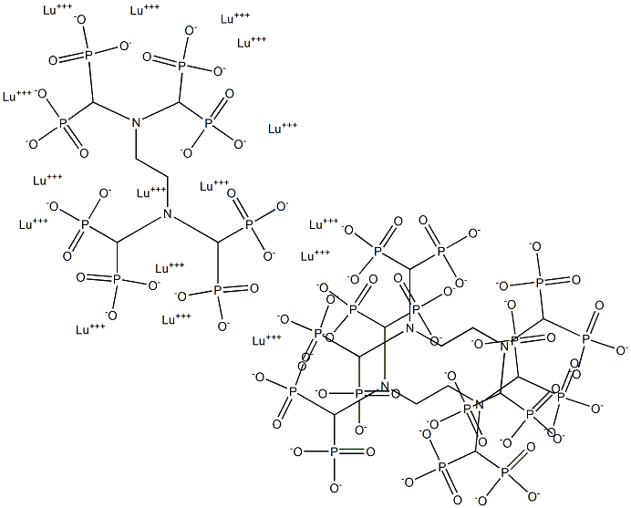 lutetium ethylenediaminetetramethylene phosphonic acid Struktur