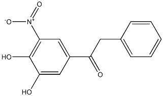 1-(3,4-dihydroxy-5-nitrophenyl)-2-phenylethanone Struktur