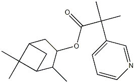 isopinocampheyl 2-methyl-2-(3-pyridyl)propanoate Struktur