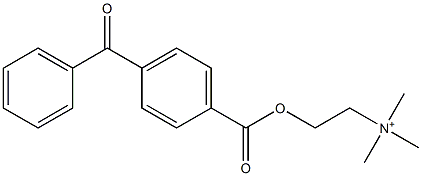 4-benzoylbenzoylcholine Struktur