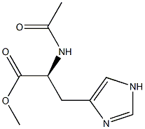 N(alpha)-acetylhistidine methyl ester Struktur