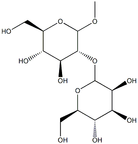 methyl 2-O-mannopyranosylglucopyranoside Struktur