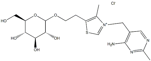 O-glucosylthiamine Struktur