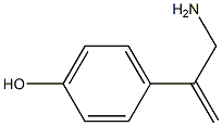 1-(4'-hydroxyphenyl)-1-(aminomethyl)ethene Struktur