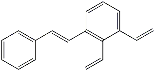 styryldivinyl benzene Struktur