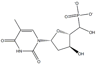 thymidine 5'-phosphonate Struktur