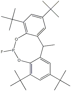 2,2'-ETHYLIDENEBIS(4,6-DI-TERT-BUTYLPHENYL)FLUOROPHOSPHONITE Struktur