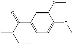 3',4'-DIMETHOXY-2-METHYLBUTYROPHENONE Struktur