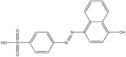 4-PARA-SULPHOPHENYLAZO-1-NAPHTHOL Struktur