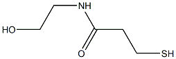 N-(2-HYDROXYETHYL)-3-MERCAPTOPROPIONAMIDE Struktur