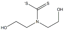 BIS(2-HYDROXYETHYL)DITHIOCARBAMATE Struktur