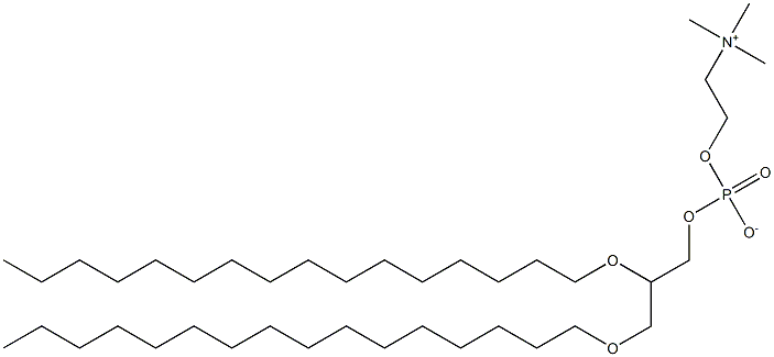 1,2-DIHEXADECYL-RAC-GLYCERO-3-PHOSPHOCHOLINE Struktur