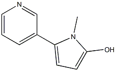 2-HYDROXY-1-METHYL-5-(3-PYRIDINYL)PYRROLE Struktur