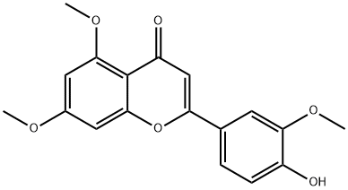 4'HYDROXY-3',5,7-TRIMETHOXYFLAVONE Struktur